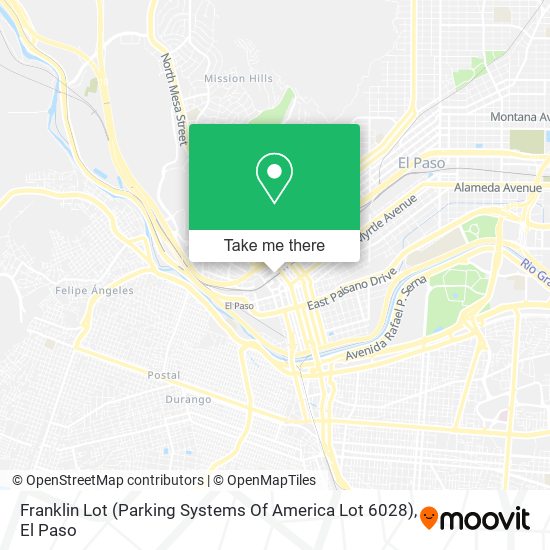 Franklin Lot (Parking Systems Of America Lot 6028) map