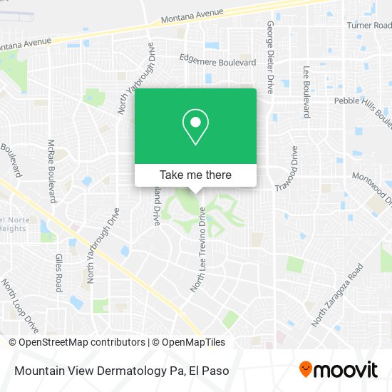 Mountain View Dermatology Pa map