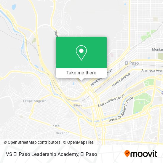 Mapa de VS El Paso Leadership Academy