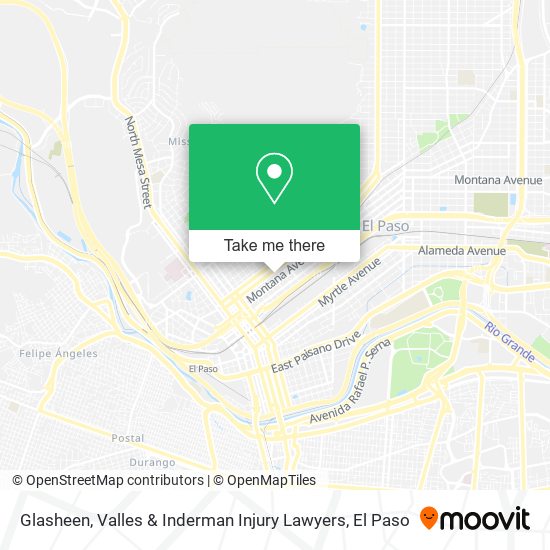 Glasheen, Valles & Inderman Injury Lawyers map