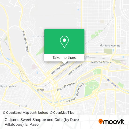 Mapa de Gidjums Sweet Shoppe and Cafe (by Dave Villalobos)