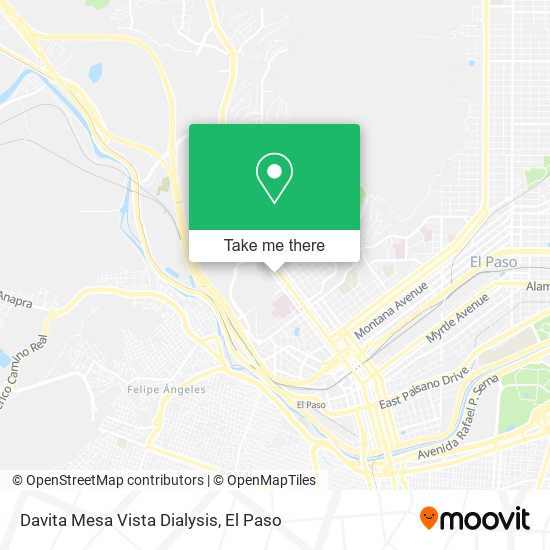 Davita Mesa Vista Dialysis map