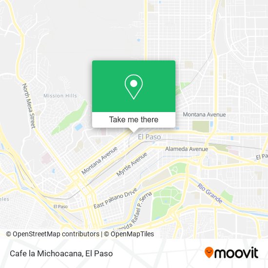 Mapa de Cafe la Michoacana
