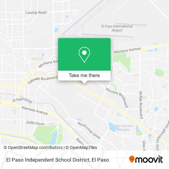 El Paso Independent School District map