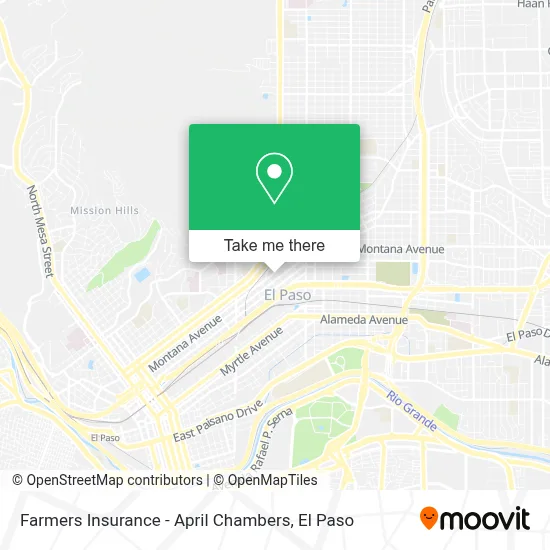 Farmers Insurance - April Chambers map