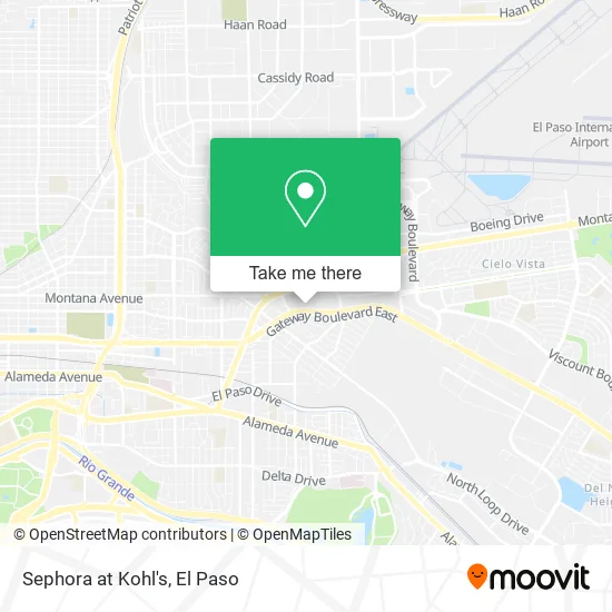Mapa de Sephora at Kohl's