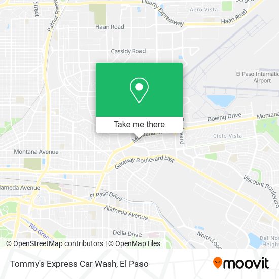 Mapa de Tommy's Express Car Wash