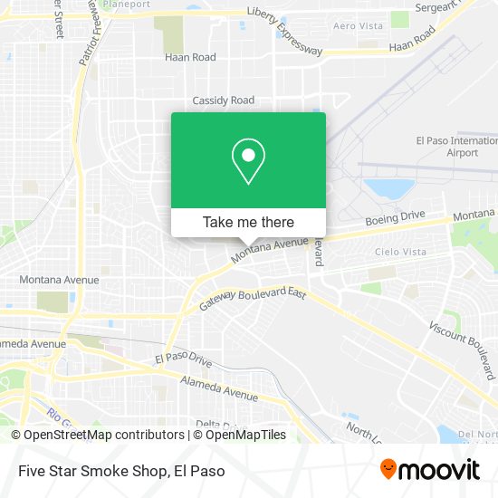 Mapa de Five Star Smoke Shop
