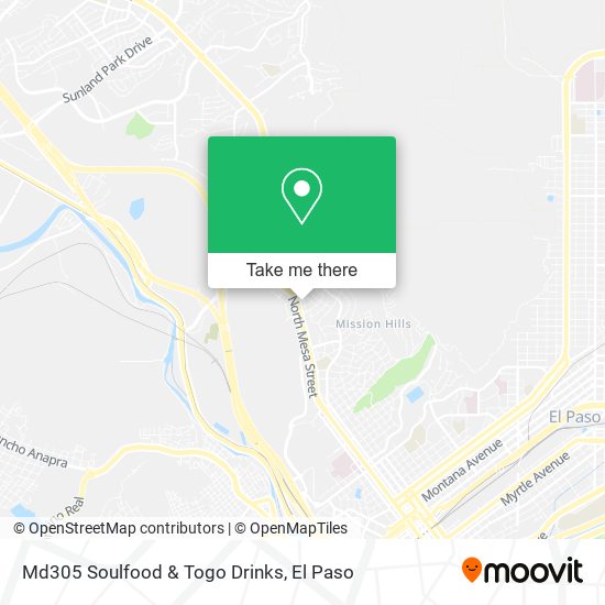 Md305 Soulfood & Togo Drinks map