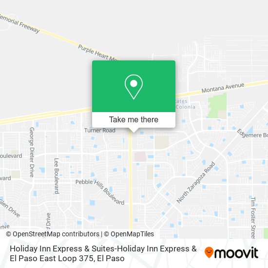 Holiday Inn Express & Suites-Holiday Inn Express & El Paso East Loop 375 map