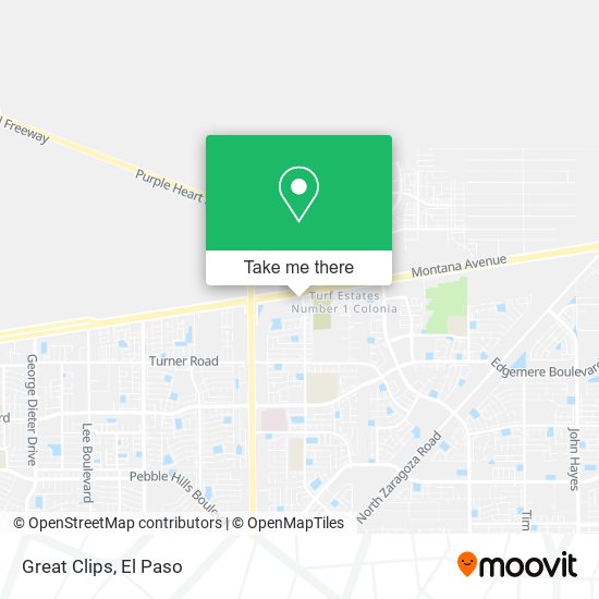 Great Clips map