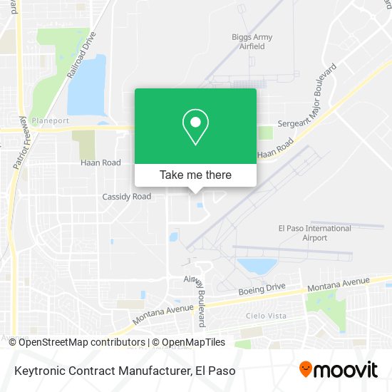 Keytronic Contract Manufacturer map