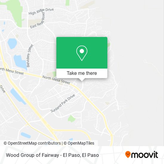 Mapa de Wood Group of Fairway - El Paso