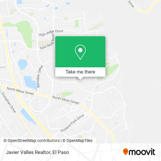 Javier Valles Realtor map