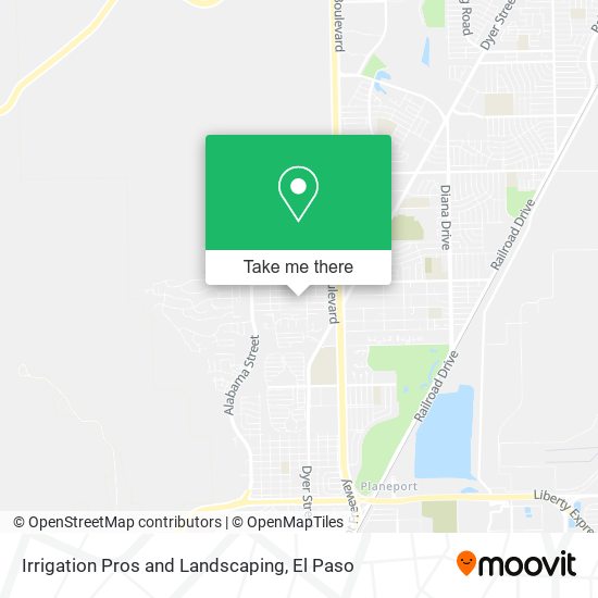 Irrigation Pros and Landscaping map