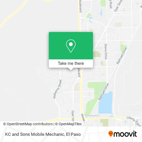 KC and Sons Mobile Mechanic map
