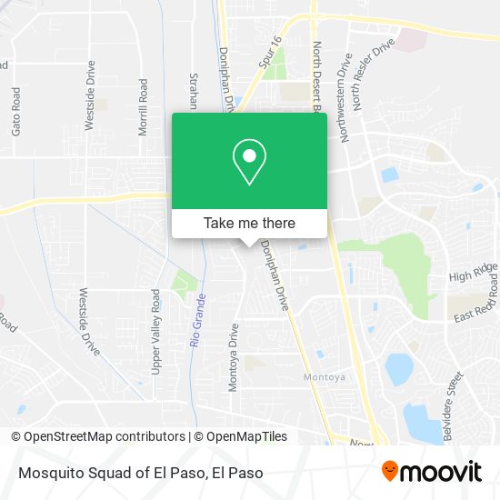 Mosquito Squad of El Paso map