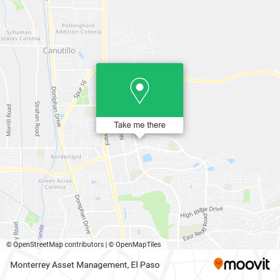 Mapa de Monterrey Asset Management