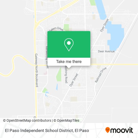 El Paso Independent School District map