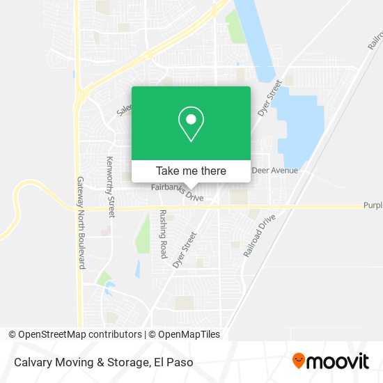 Calvary Moving & Storage map