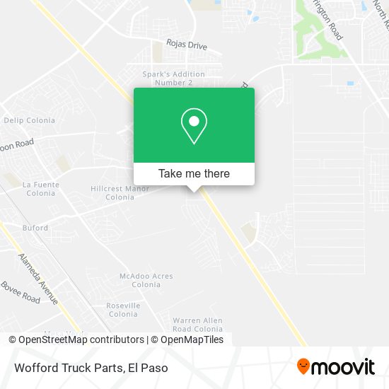 Wofford Truck Parts map