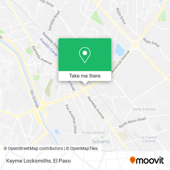 Keyme Locksmiths map