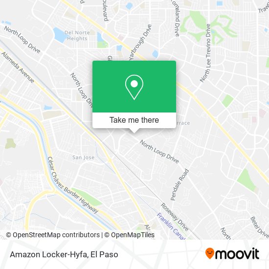 Amazon Locker-Hyfa map