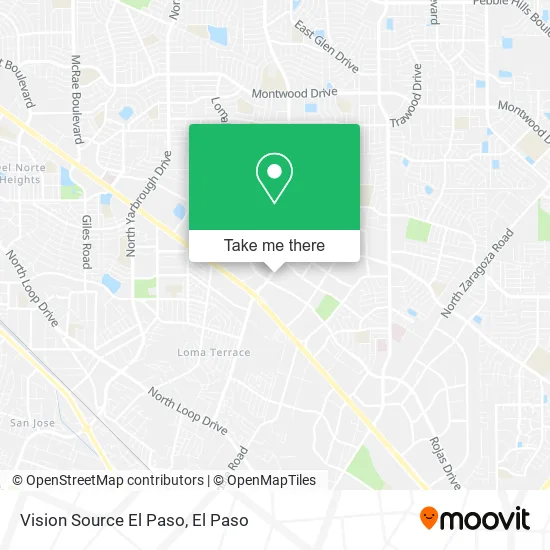 Mapa de Vision Source El Paso