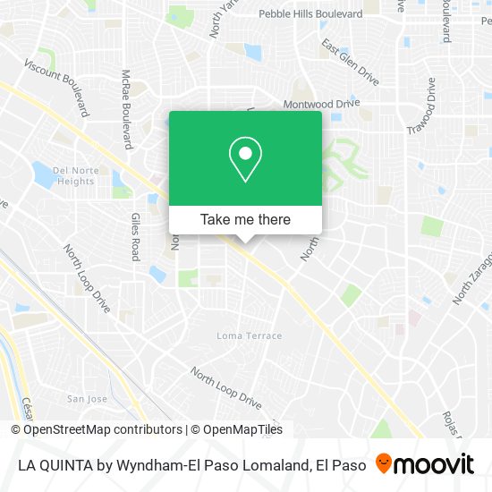 Mapa de LA QUINTA by Wyndham-El Paso Lomaland