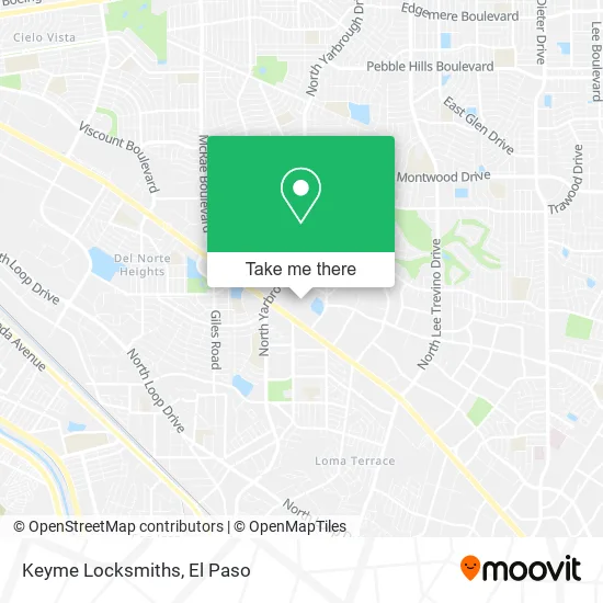 Keyme Locksmiths map