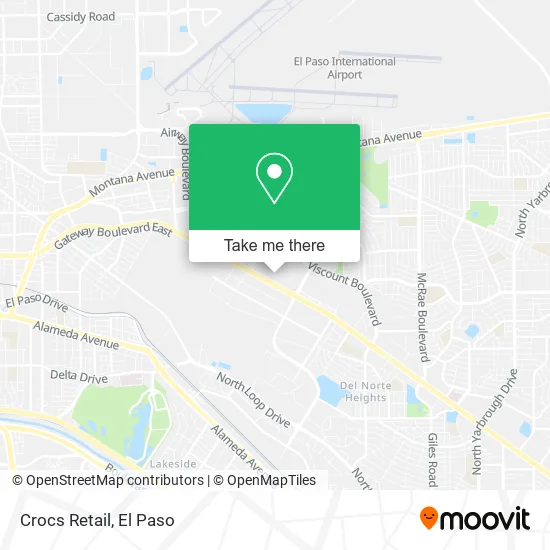 Crocs Retail map