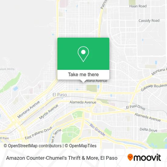 Amazon Counter-Chumel's Thrift & More map