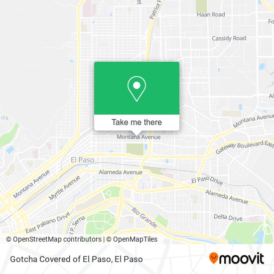 Mapa de Gotcha Covered of El Paso