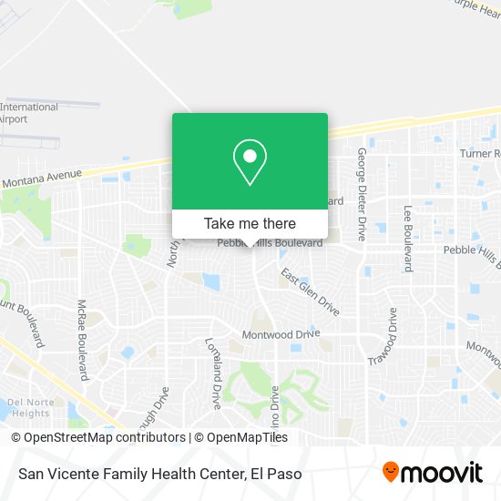 Mapa de San Vicente Family Health Center