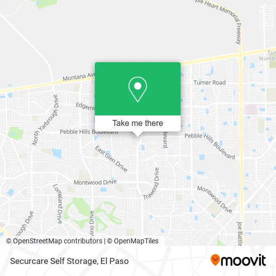 Securcare Self Storage map