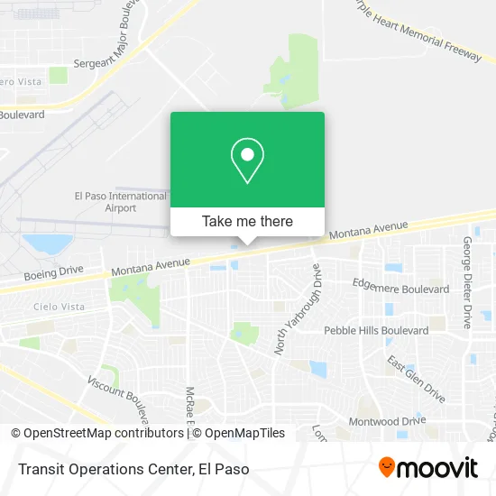 Transit Operations Center map