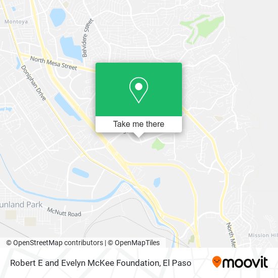 Robert E and Evelyn McKee Foundation map