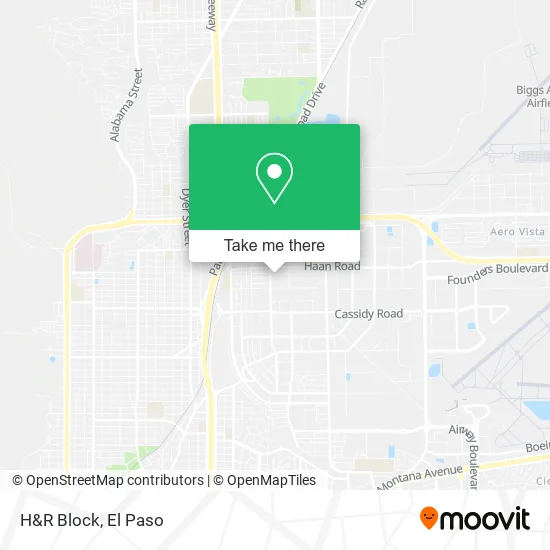 H&R Block map
