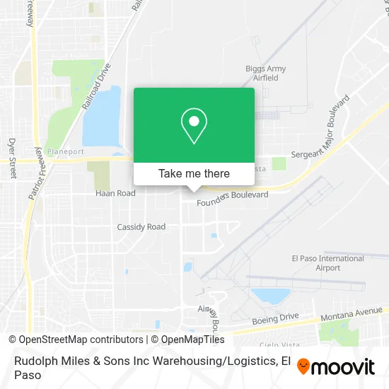 Rudolph Miles & Sons Inc Warehousing / Logistics map