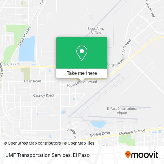 JMF Transportation Services map