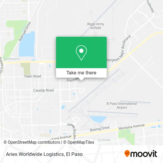 Aries Worldwide Logistics map