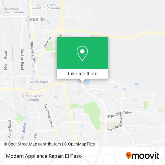 Modern Appliance Repair map