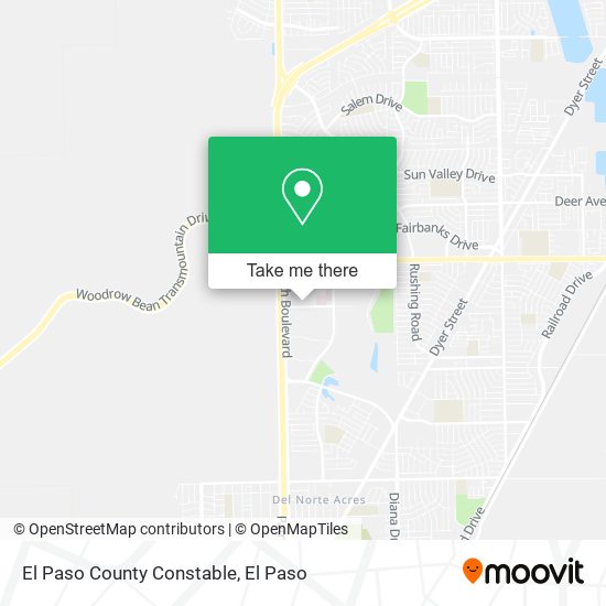 El Paso County Constable map