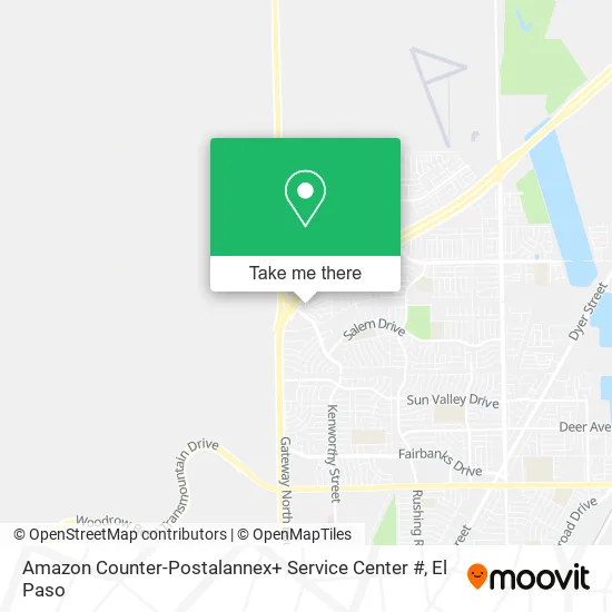 Amazon Counter-Postalannex+ Service Center # map