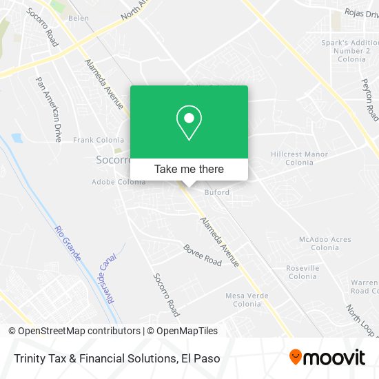 Trinity Tax & Financial Solutions map