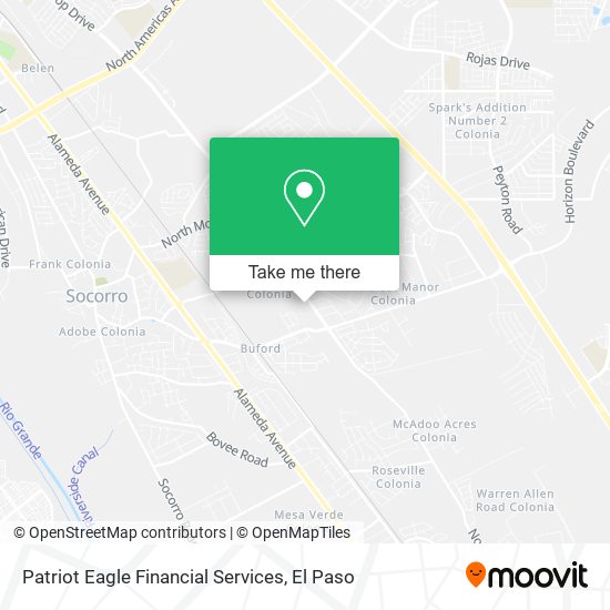 Patriot Eagle Financial Services map