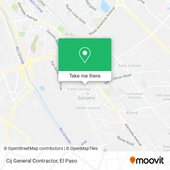 Cij General Contractor map