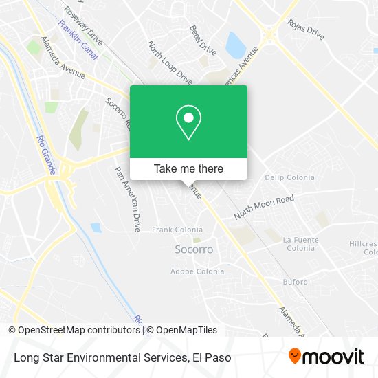 Long Star Environmental Services map