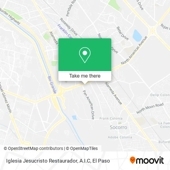 Iglesia Jesucristo Restaurador, A.I.C map