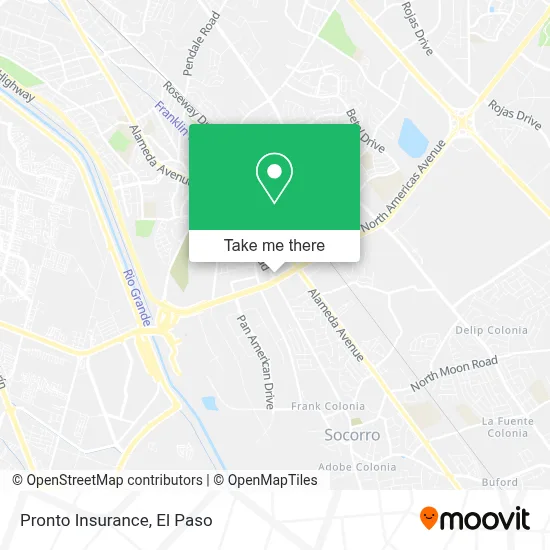 Pronto Insurance map